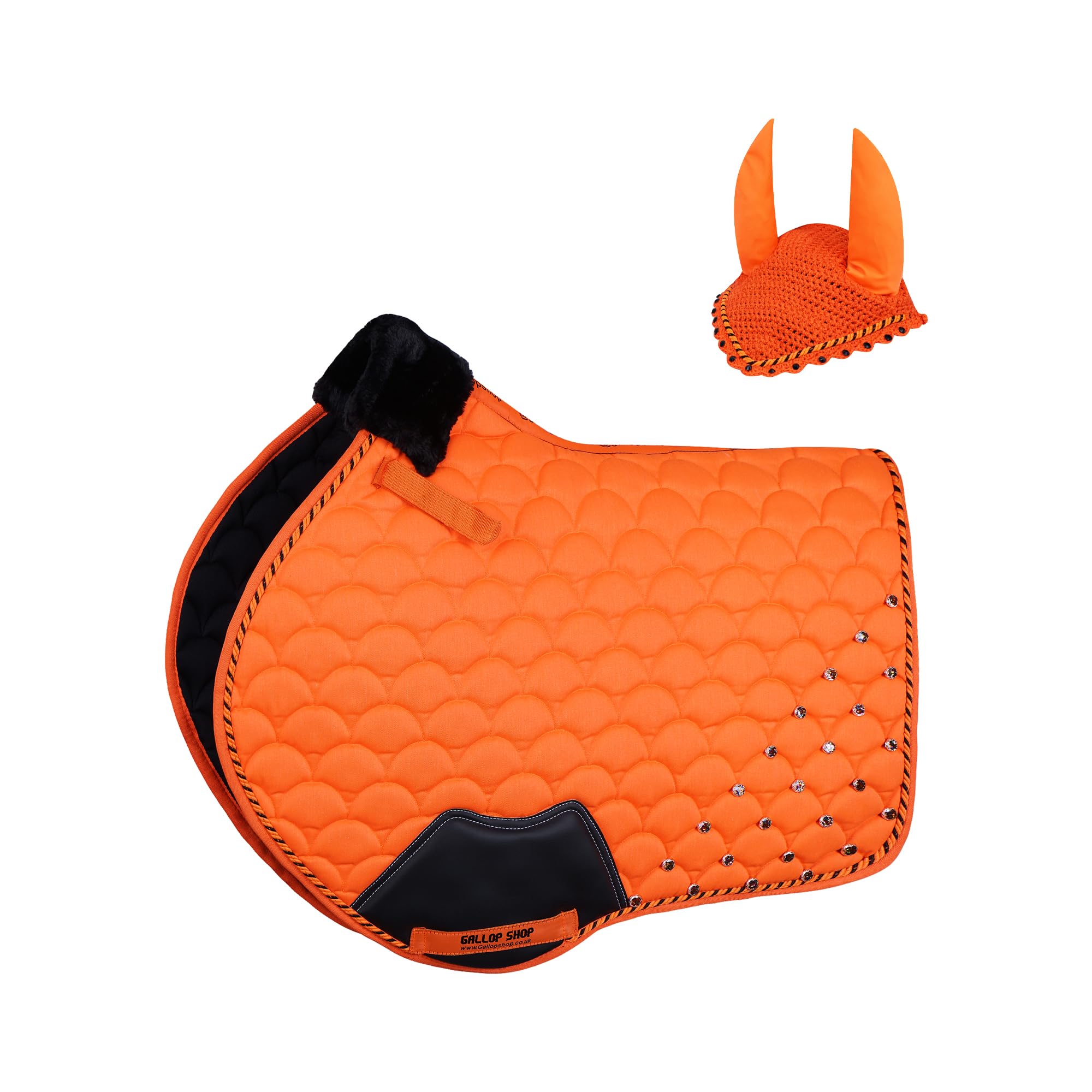 Close Contact Jewel Umbrella Style Saddle Pad / Horse Cloth (F.Orange, Full) — image 1