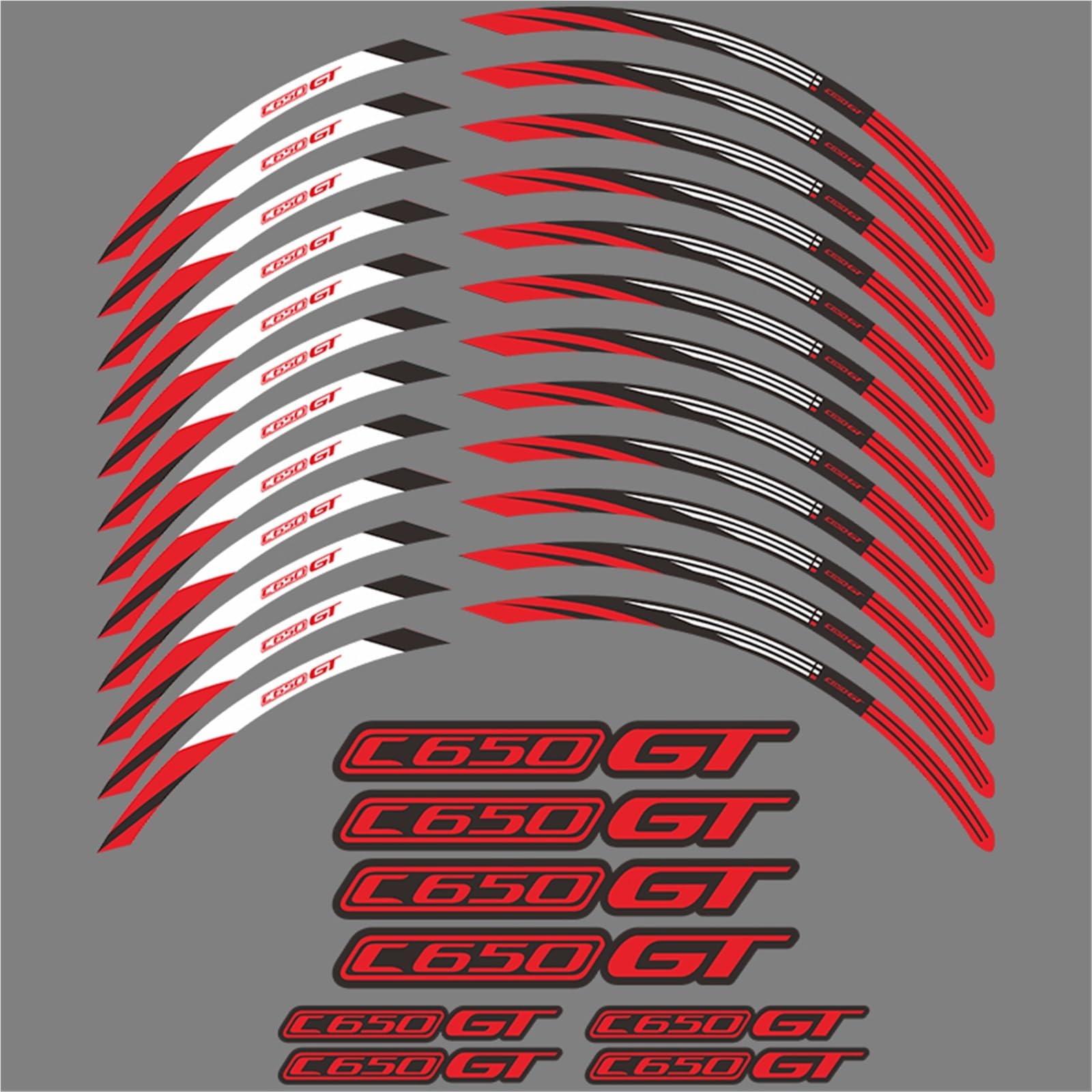 Motorcycle Wheel Sticker Rim Strip Tape for BMW C650GT C650 C 650 GT 2012-2020 Accessories Waterproof Decals
