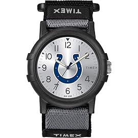 Timex NFL Recruit 38mm Watch - Indianapolis Colts with Black Fabric Strap