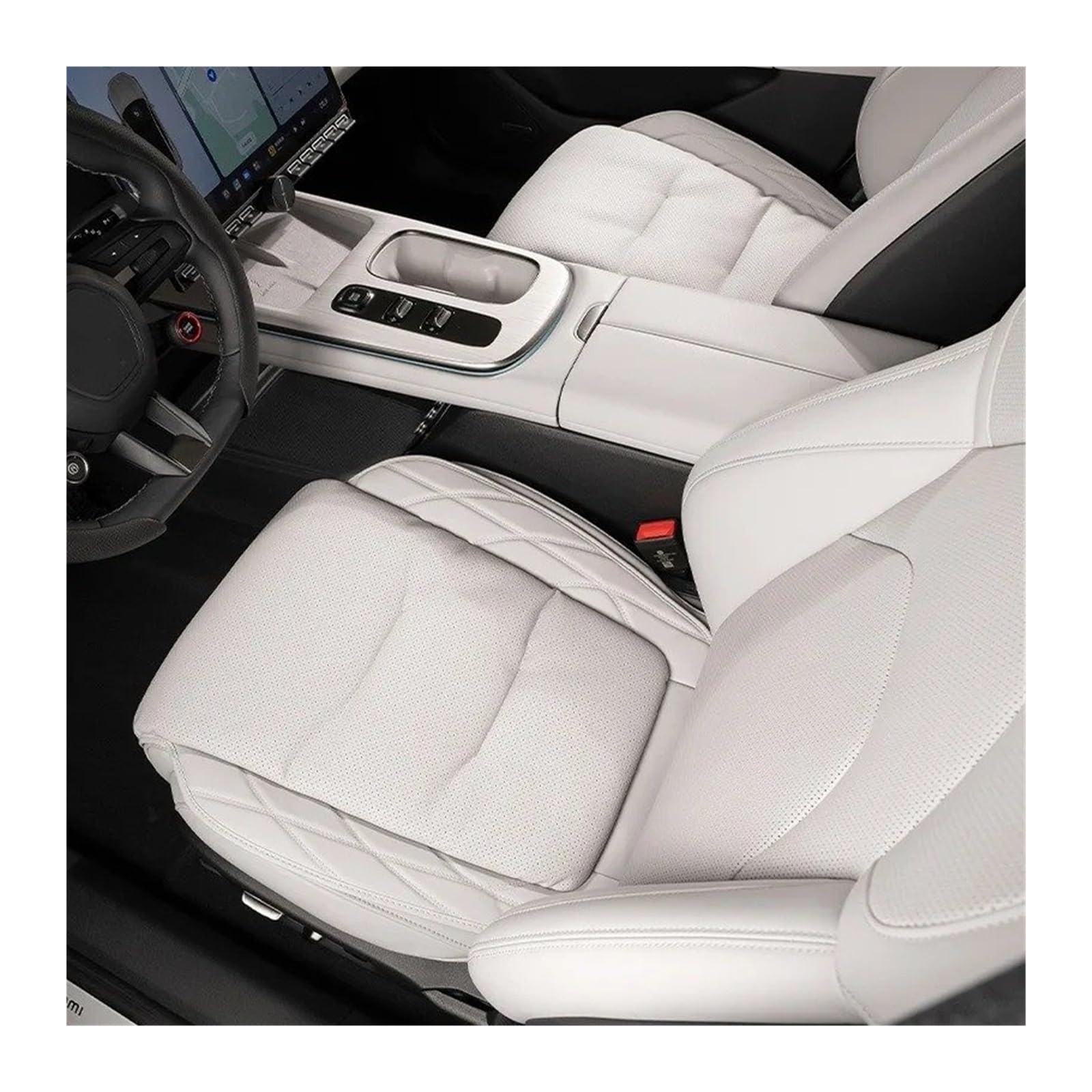 per BMW per M2 per M3 per M4 per M5 M6 per M8 X3M X4M X5M X6M Gambe Seggiolino Auto Supporto Estensione Cuscino Sedile Pelle Traspirante Accessori Auto Set Coprisedili Macchina | 2PC Grey