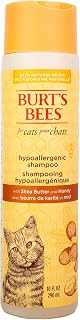 Burt’s Bees Hypoallergenic Cat Shampoo with Shea Butter & Honey - Gentle for Sensitive Skin Kittens & Indoor Cats, 10oz