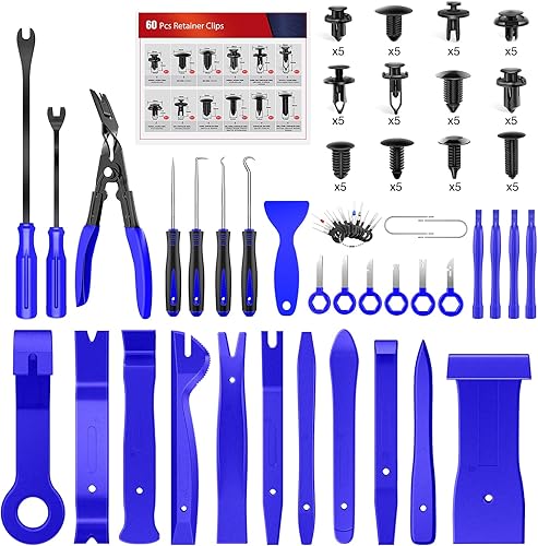Vista 66 de Nilight - Juego de herramientas para remover molduras, 102 piezas, clips de retención para parachoques, paneles de auto, remover terminales, remover