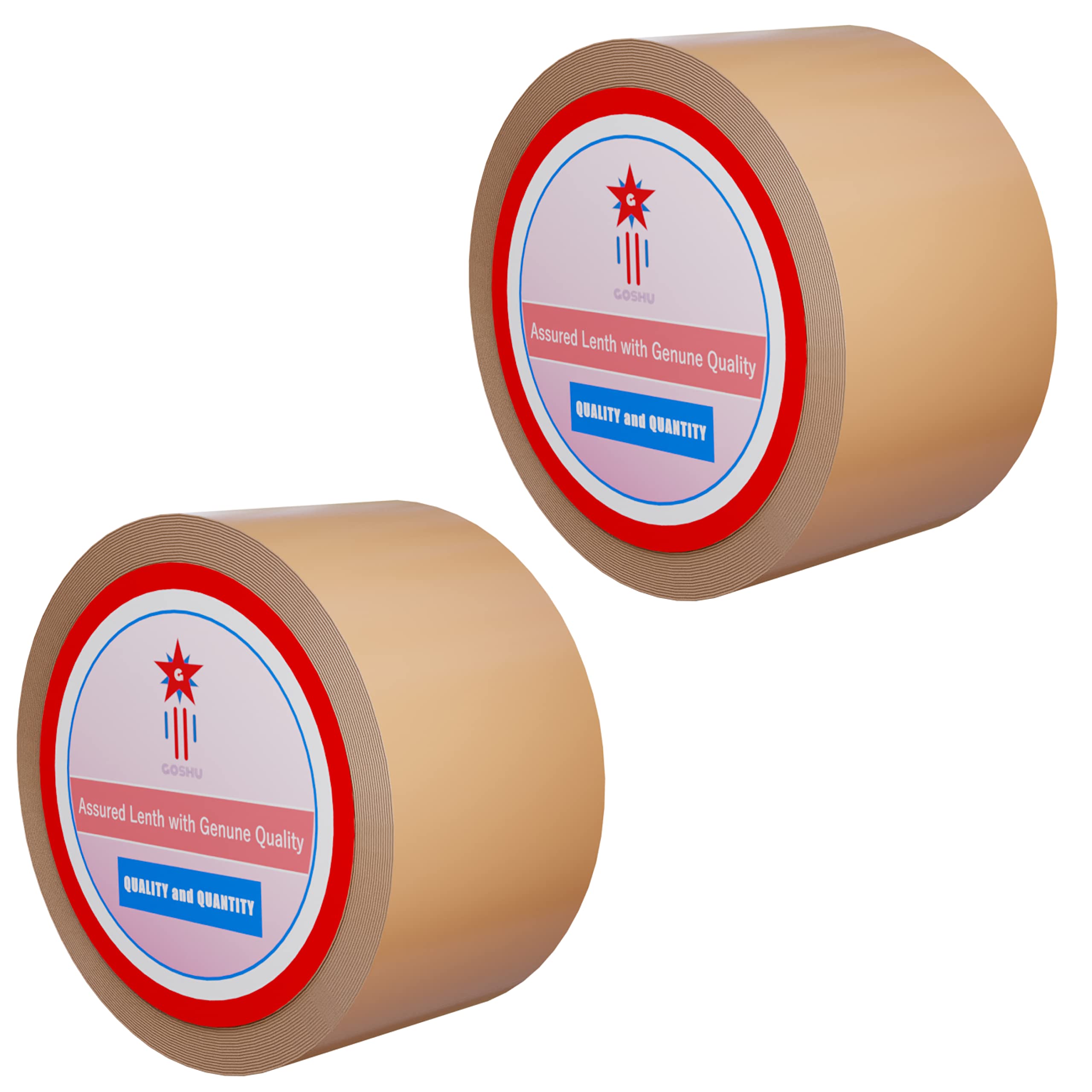 GOSHU Brown Packaging Tape - 200 Meters x 3 Inch Wide | Heavy-Duty, Strong Adhesive Tape for E-commerce Shipping, Packing, and Moving (Pack of 2) (B0C5TC1RG6) Amazon Price History, Amazon Price Tracker