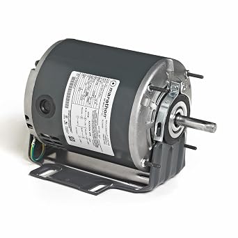 Marathon 5KH37PNA569T Belt Drive Motor, 1 Split Phase, Open Drip Proof, Resilient Ring Mount, Ball Bearing, 1/3 hp, 1725 RPM, 2 Speeds, 115 VAC, 56Z Frame