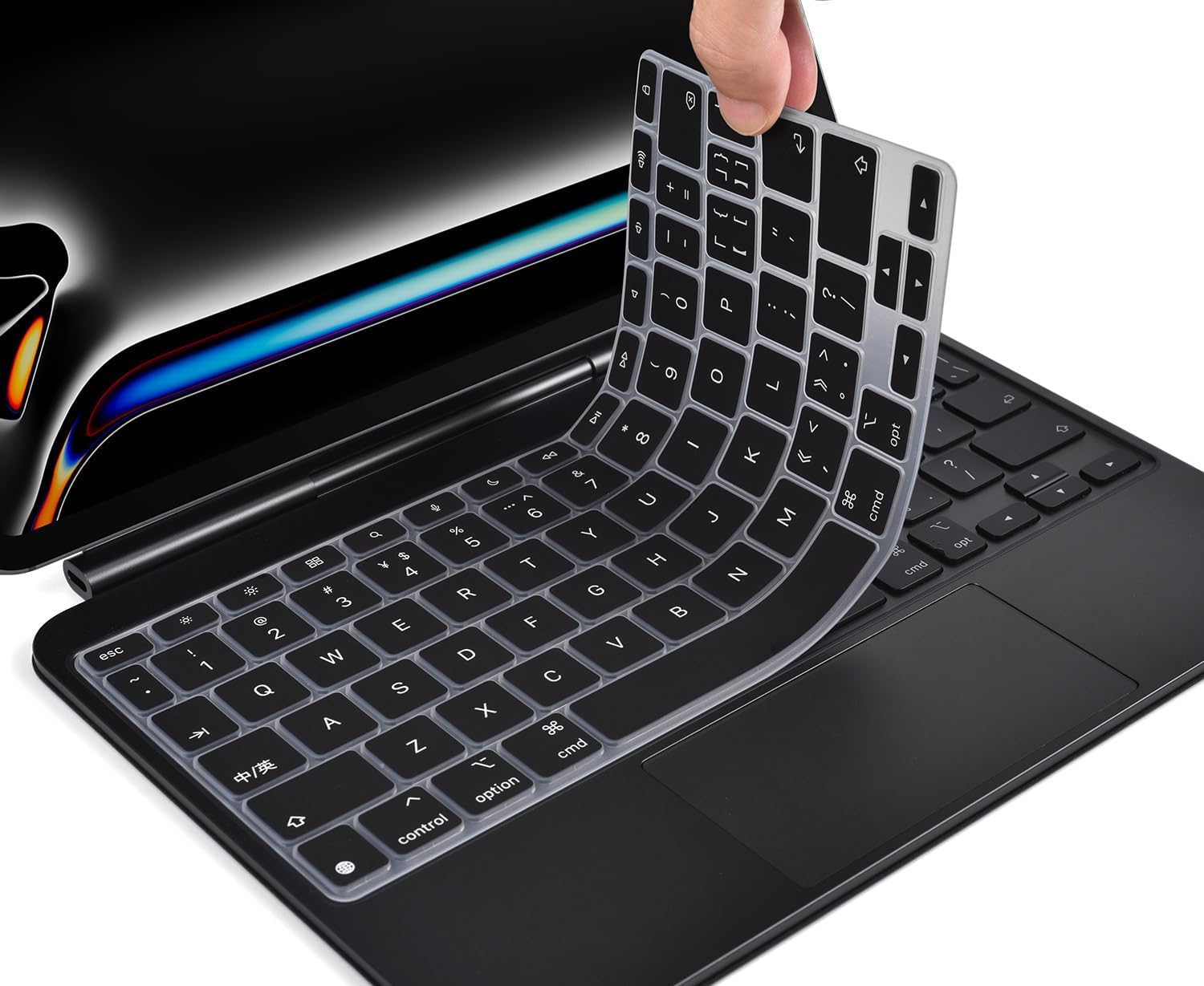 CASOSHIELD Keyboard Cover Skin for 2024 iPad Pro 11-inch M4 Chip