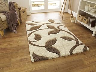 Think Rugs Fashion 7647 Teppich, 120 x 170 cm, elfenbeinfarben/Hellbraun