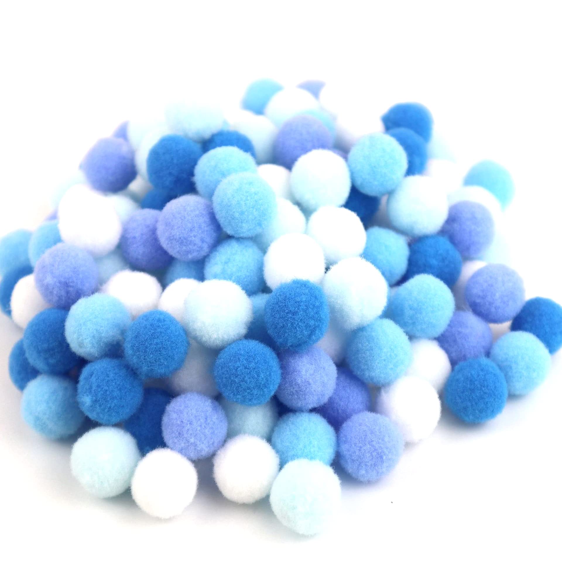 250 Mini Pompons Colorés 15mm - Pour Déco Fête, Bricolage, Loisirs Créatifs