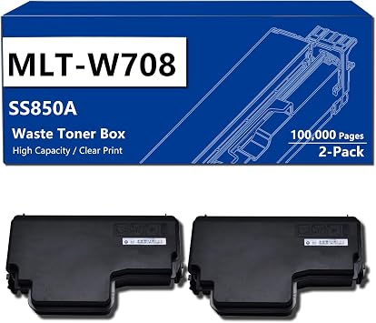 W708 Compatible Waste Toner Box Replacement for MLT-W708 Waste Toner Bottle for Samsung MultiXpress K4250RX K4250LX K4300LX K4350LX Printers 2 Pack