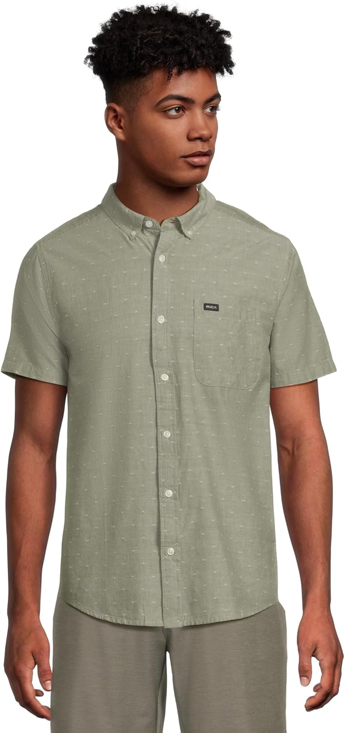 RVCA Mens Thatll Do Dobby Short Sleeve