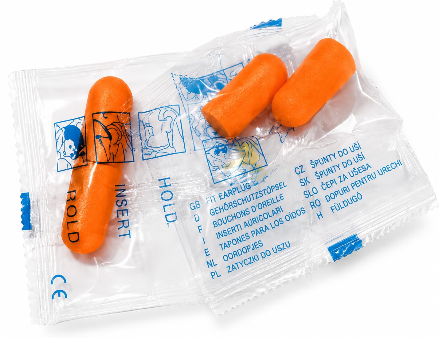 Premium Disposable Foam Earplugs for Sleeping, Study, Travel & Work | Soft Noise Reduction Ear Plugs | Individually Packed | Comfortable Fit | Orange | 1 Pair-image-45
