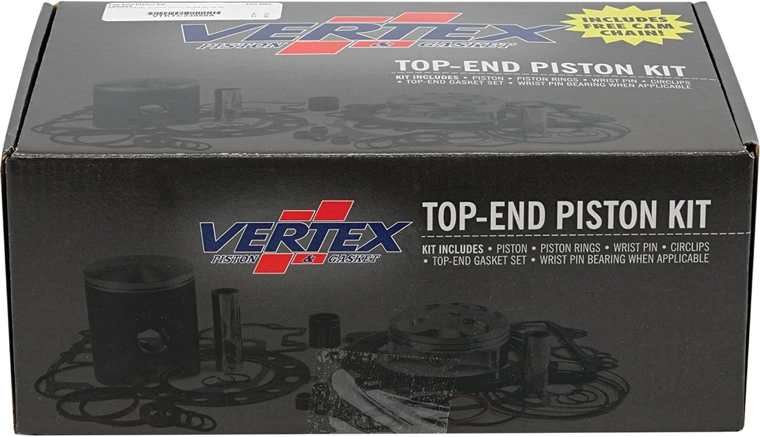 Vertex VTKTC23958A Top End Piston Kit Compatible with/Replacement For Yamaha WR 450 F 2016-2018, YZ 450 F 2014-2017, YZ 450 FX 2016-2018 97mm Cylinder Dia, 450 cc Displacement, 96.94 mm Piston Dia