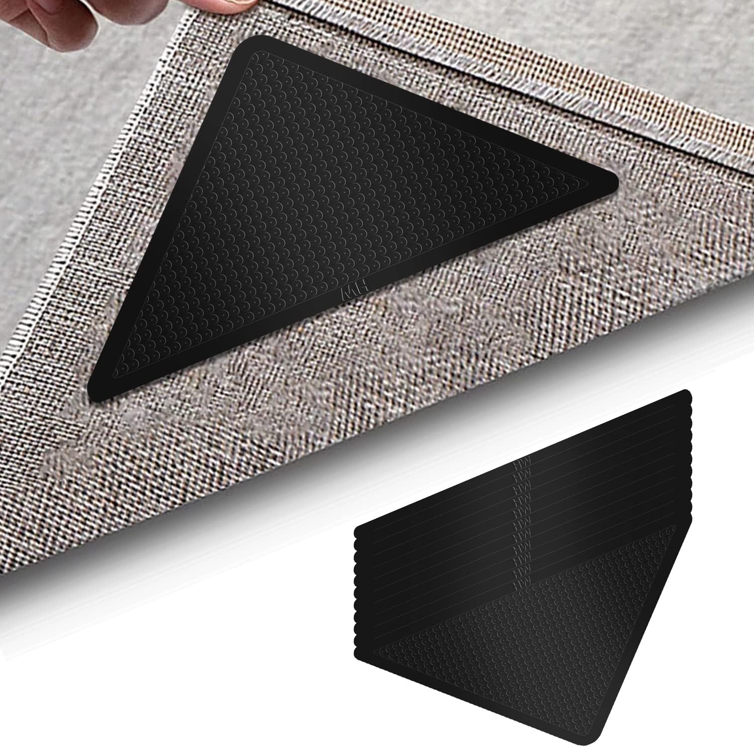 Rug Grippers, Ubitree 12pcs Anti Slip Rug Grips Anti Curling Double