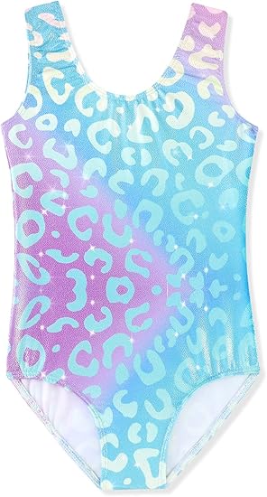 HOZIY Long Sleeve Leotards for Girls Gymnastics Kids Toddler Tumbling Outfits Floral Unicorn Galaxy Rainbow Stripe Pattern