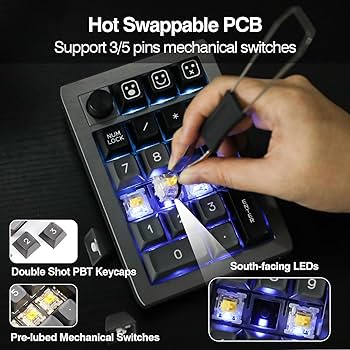 EPOMAKER EK21 VIAガスケット テンキー サイレントスイッチ Amazon | EPOMAKER EK21-X VIAガスケットナンバーパッド