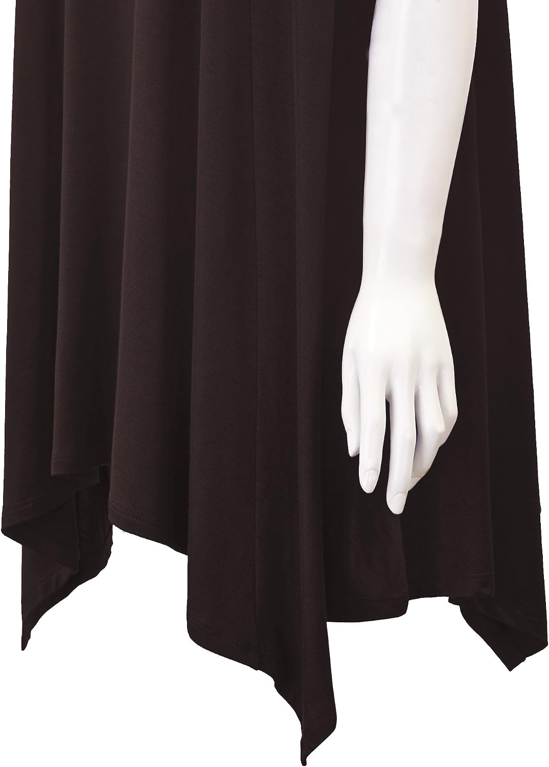 MBJ Womens Short Sleeve Side Panel Loose Fit Tunic Top - Made in USA