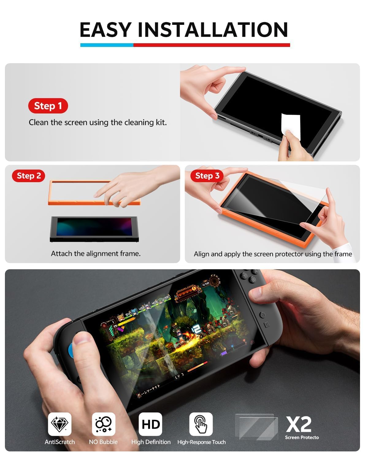 Accessories Bundle for Nintendo Switch 2, 16-in-1: Carrying Case