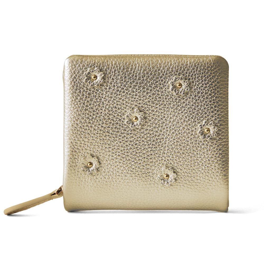 未使用 HASHIBAMI シワメタリックハーフウォレット 財布 ゴールド 楽天