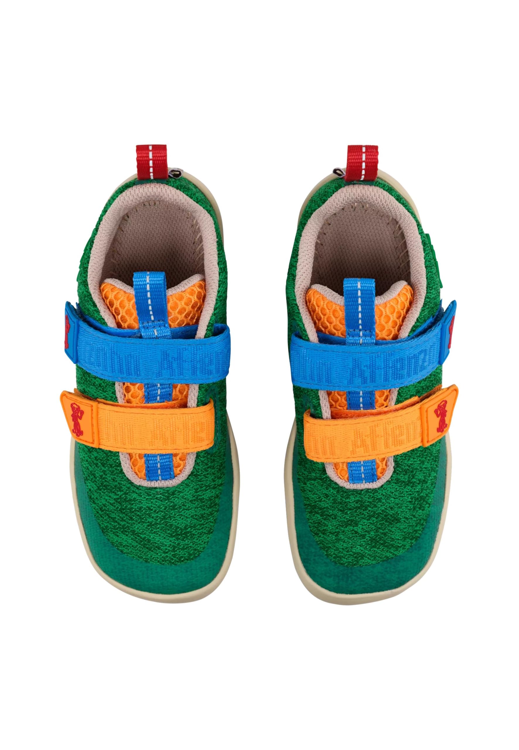 Affenzahn Halbschuh Knit Happy mit Klettverschluss, Vegan, rutschfest, Flexibel, Reflektierend, besonders leicht in Größe 21-32