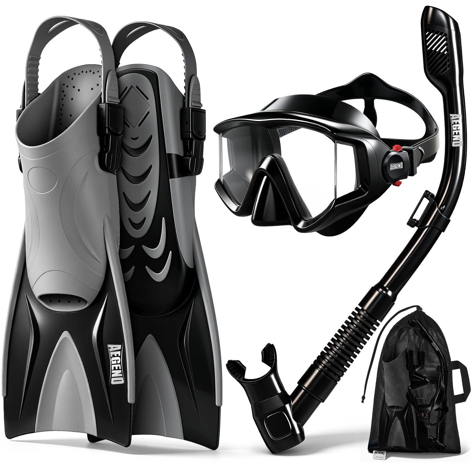 Aegend 4-in-1 Snorkeling Gear
