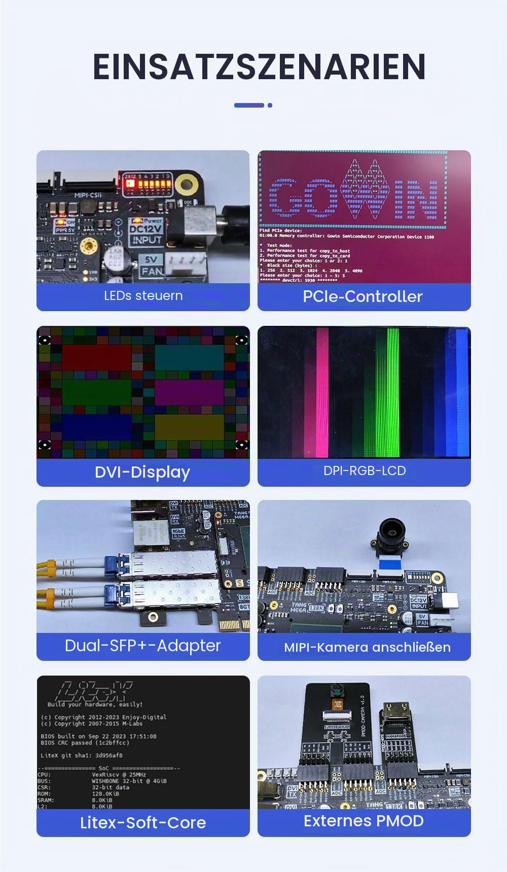 Sipeed Tang Mega 138K Pro Dock GW5AST RISC-V FPGA Development Board Kit, 1GB DDR3 Single Board Computer, onboard PCIe3.0 SFP SFP+ GbE PMOD Port for AI Development Education FPGA Programming