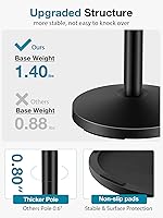 Vista 4 de InnoGear Soporte de micrófono de escritorio, soporte de micrófono de mesa mejorado ajustable con clip de micrófono y tornillo macho de 5/8" a hembra