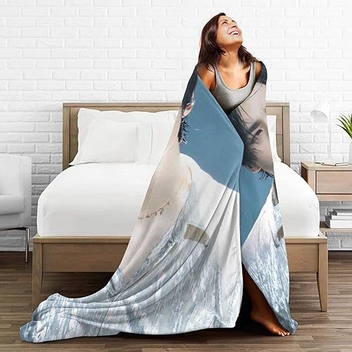 Miniatura 7 de Manta Hyunjin de franela súper suave para niños, para cama, sofá, oficina, rodillera, cama, auto, campamento, playa, manta de 60 x 50 pulgadas