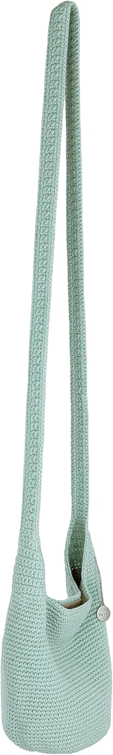 The Sak 121 Small Crossbody in Crochet, Single Crochet Strap, Aqua - Image 2