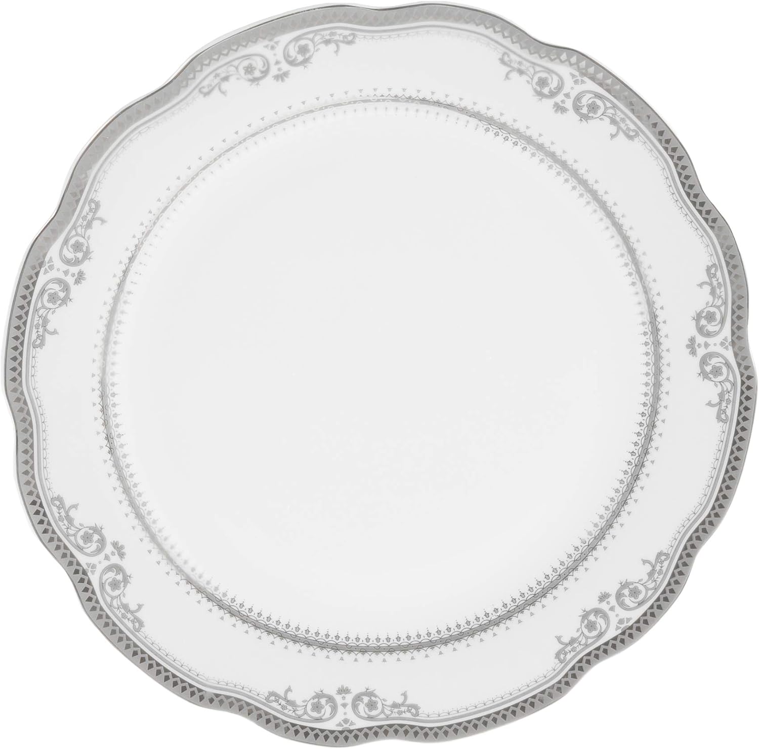 Greatest Product Lorenzo Import Victoria 57-Piece Wavy Porcelain Dinnerware Set Black Friday 🔥 Lorenzo Import Victoria 57-Piece Wavy Porcelain Dinnerware Set