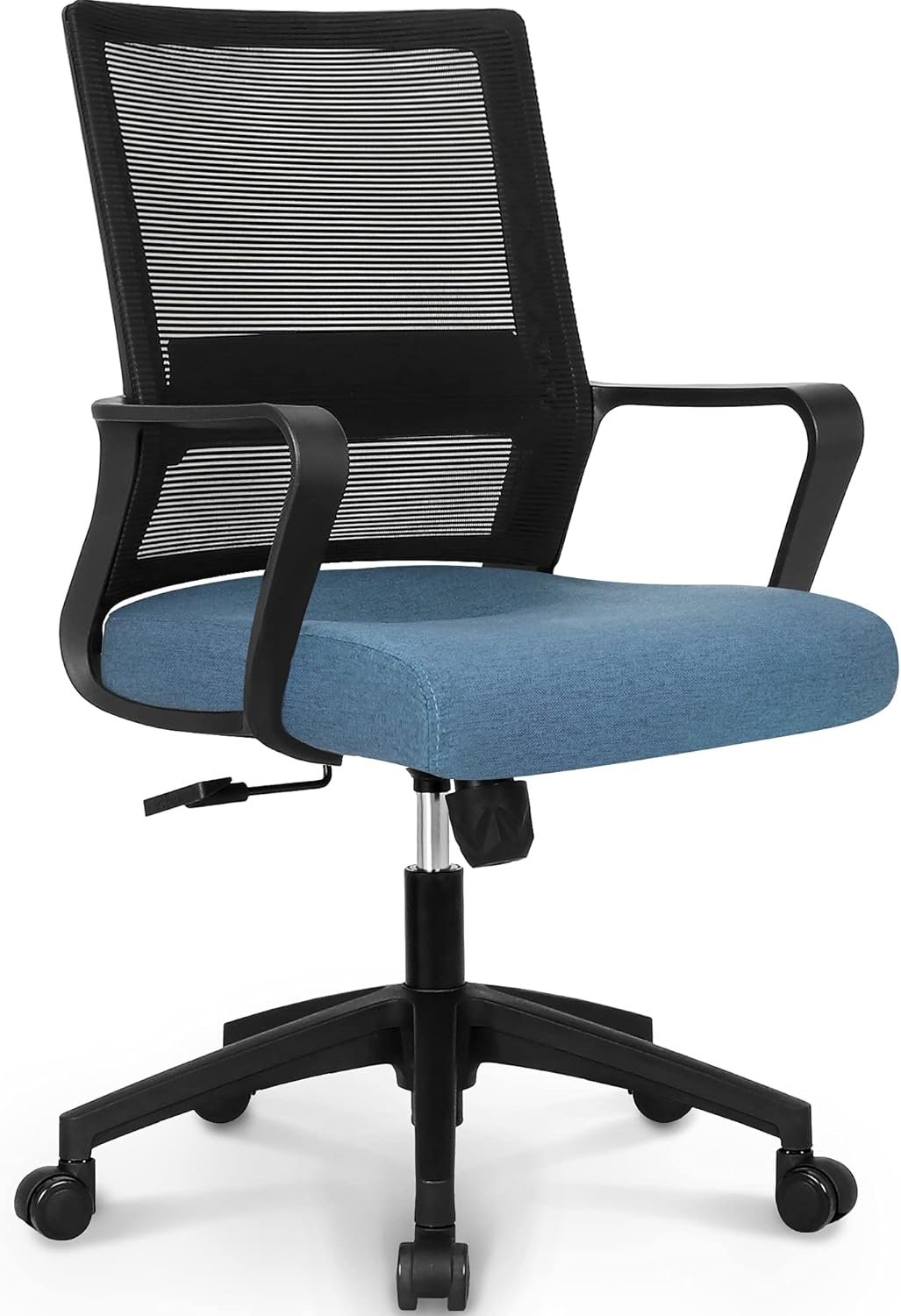 NEO CHAIR Office Swivel Desk Ergonomic mesh Adjustable Lumbar Support Computer Task Back armrest Home Rolling Women Adults Men Comfort Chairs Height Comfortable Gaming Modern (Blue)