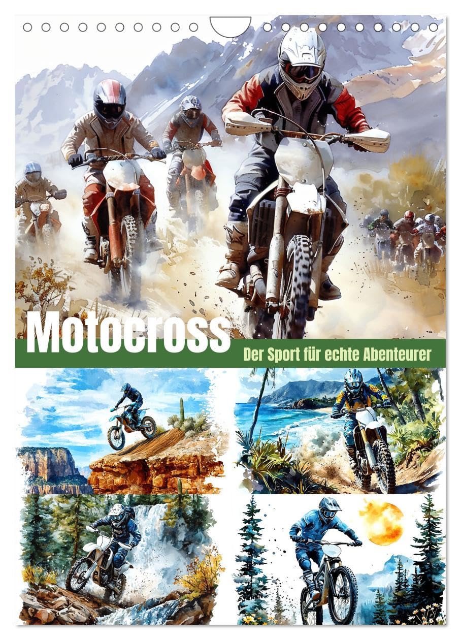 Motocross - the sport for real adventurers UK-Version (Wall Calendar 2026 DIN A4 Portrait), CALVENDO 12 Month Wall Calendar — image 1