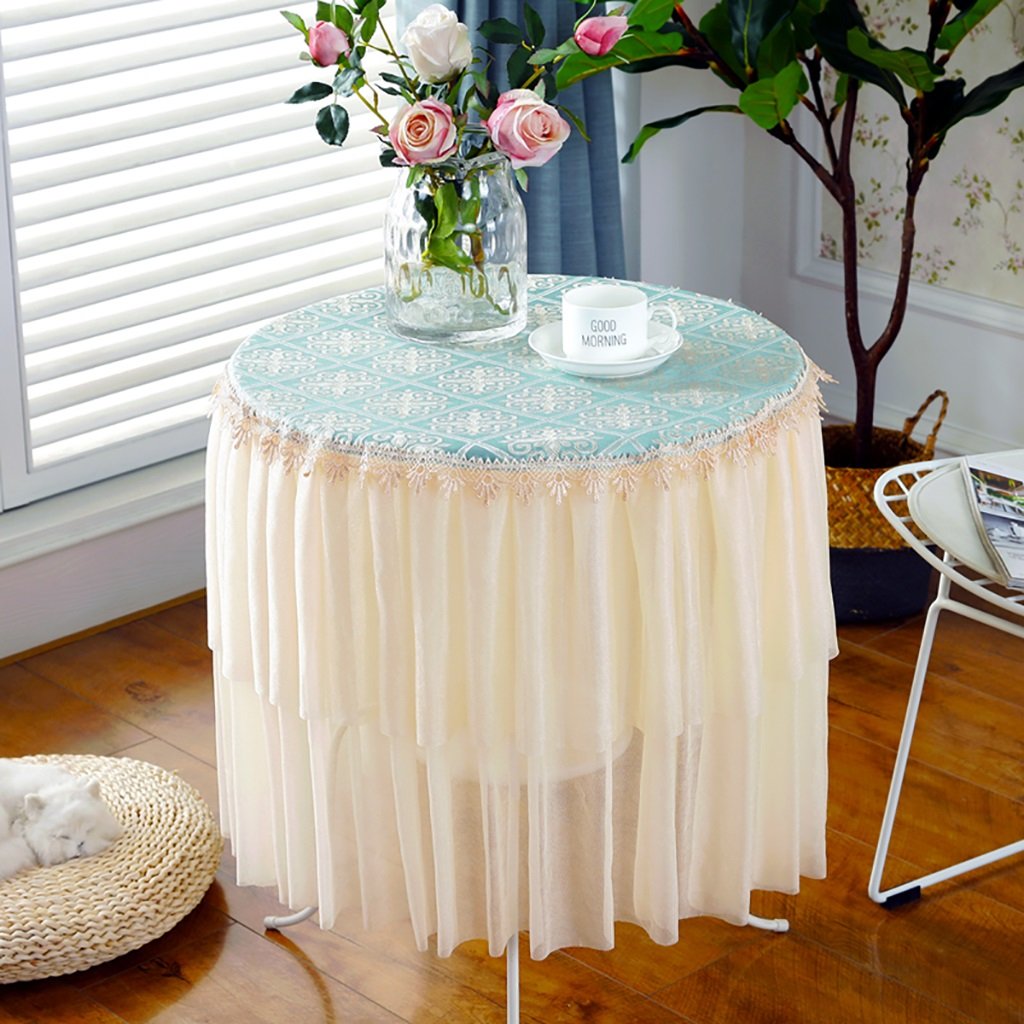 Nappe ronde mariage 130cm tissu polyester restaurant table à manger
