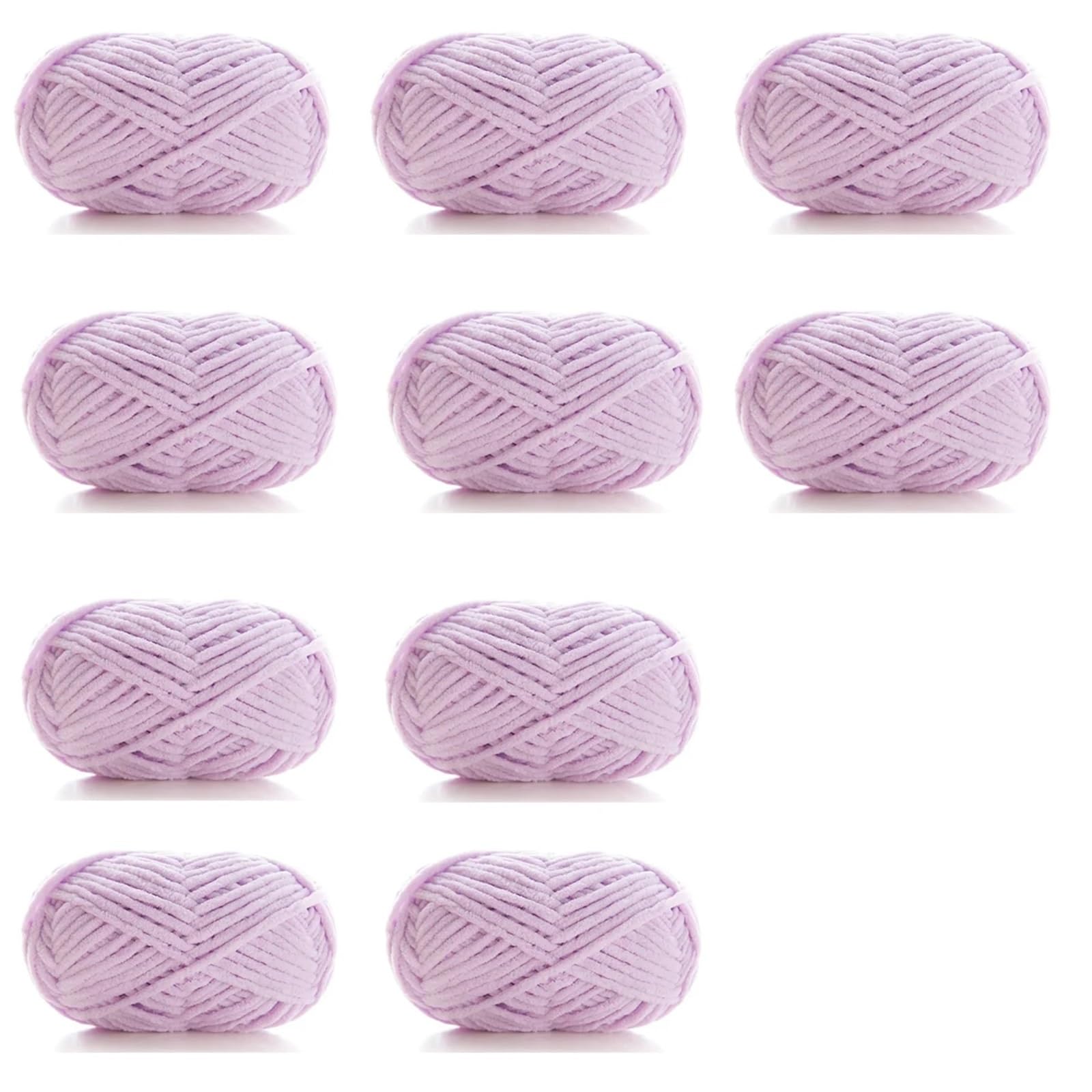 Lanas para crochet de chenilla hilo grueso de terciopelo 10 piezas para tejer bufandas y gorros