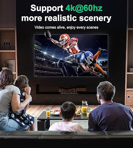 Miniatura 5 de GANA - Conmutador HDMI de aluminio bidireccional, con capacidad de 4k a 60 hercios y salida divisora de 2 en 1, hub HDMI HD manual apto para Xbox,