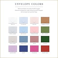 Vista 7 de Personalized Note Cards and Envelope Stationery Set for Women - Flat Notecard Stationary Set with Name in Script Font, Custom Thank You Cards