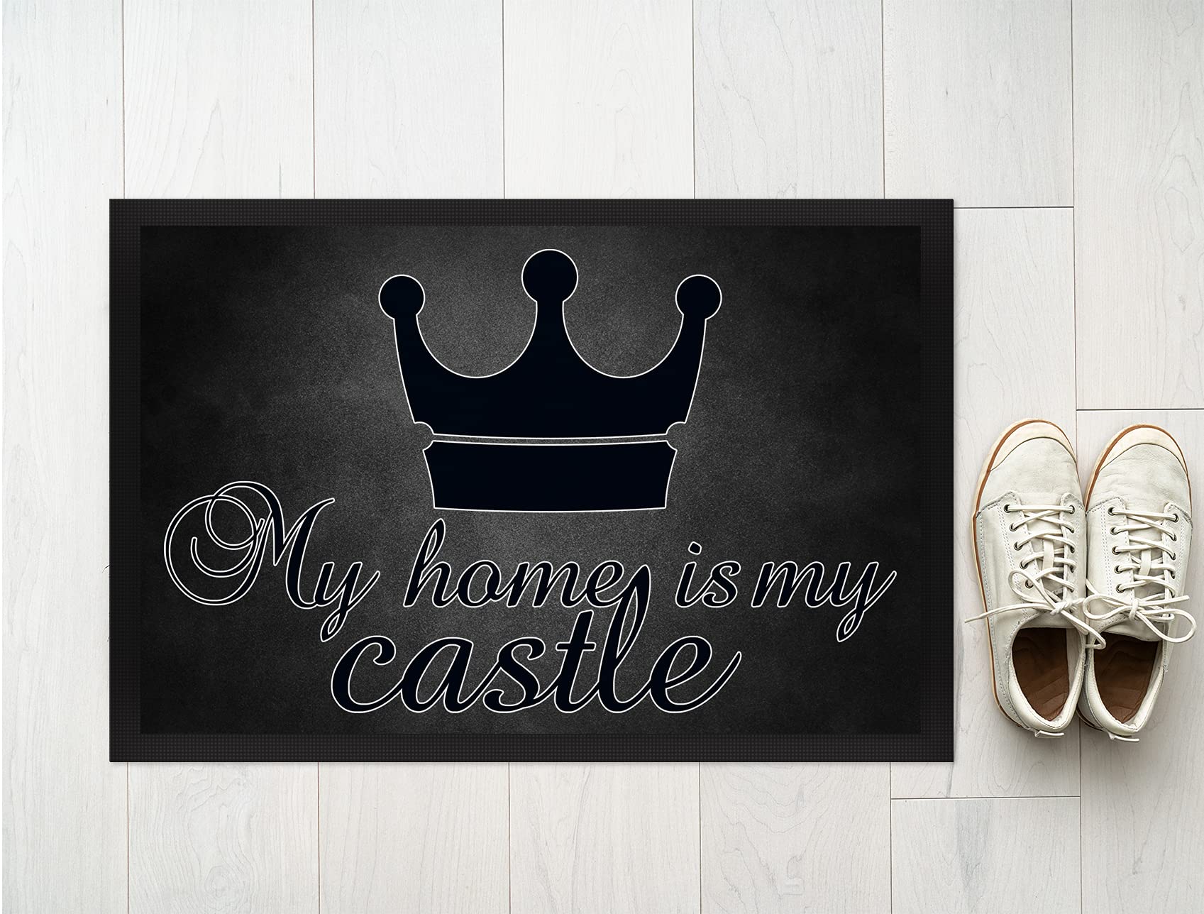 JUNIWORDS Fußmatte, My Home is My Castle, 75 x 50 cm, mit Gummirand