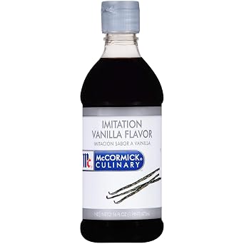 McCormick Culinary Imitation Vanilla Flavoring, 16 fl oz - One 16 Fluid Ounce Bottle of Imitation Vanilla Flavoring for Baking, Best for Cakes, Frostings, Desserts and More