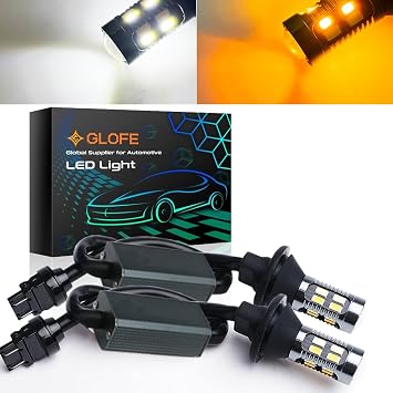3157 LED Bulb Switchback 3057 4157 White Amber CANBUS Anti Hyper Flash LED Automotive Front Turn Signal Light Bulb Plug and Play
