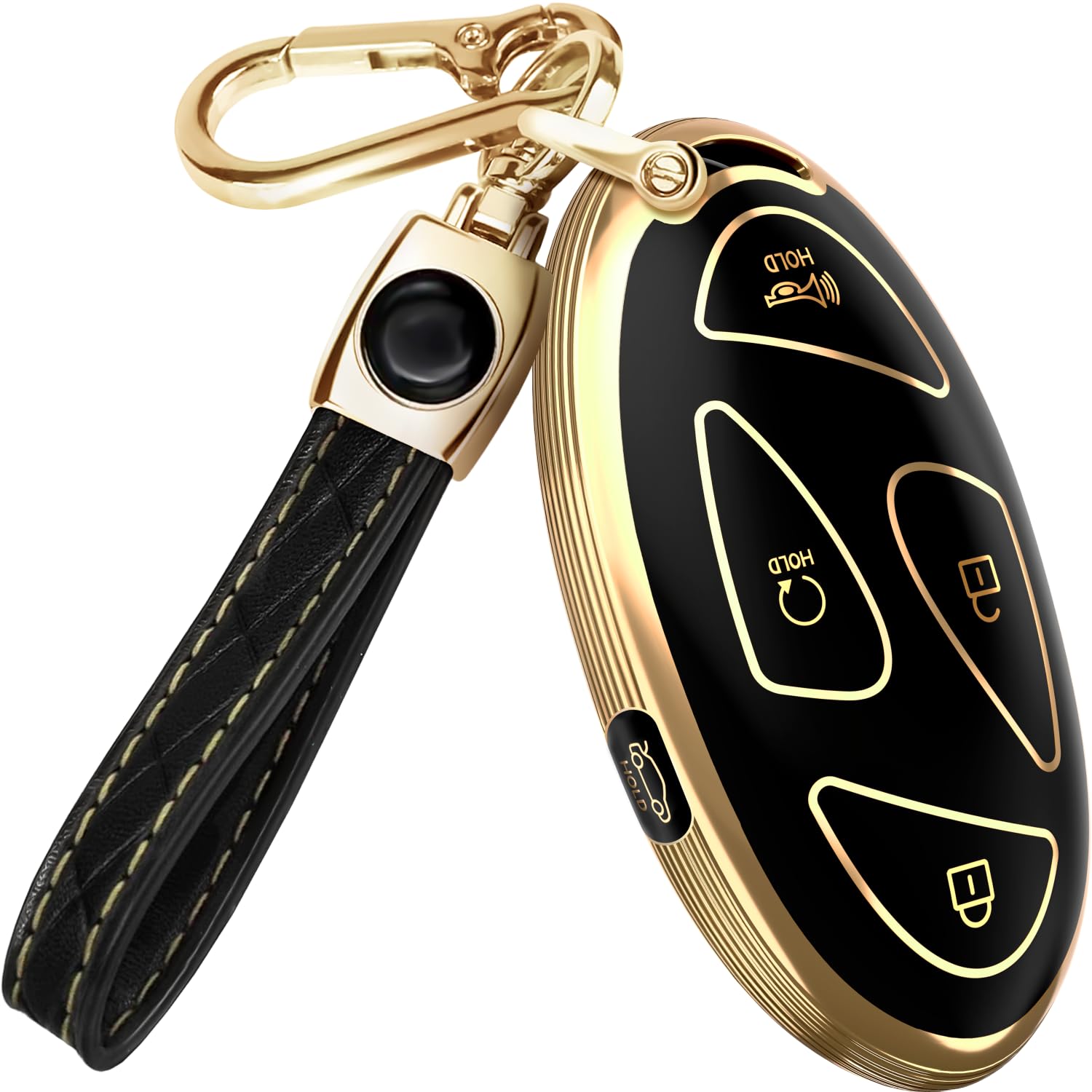 Photo 1 of Lucrum Compatible with Hyundai Key Fob Cover & Keychain