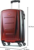 Vista 310 de Samsonite Winfield 2 Equipaje rígido con ruedas giratorias, Azul profundo, Juego de 3 piezas (20/24/28)
