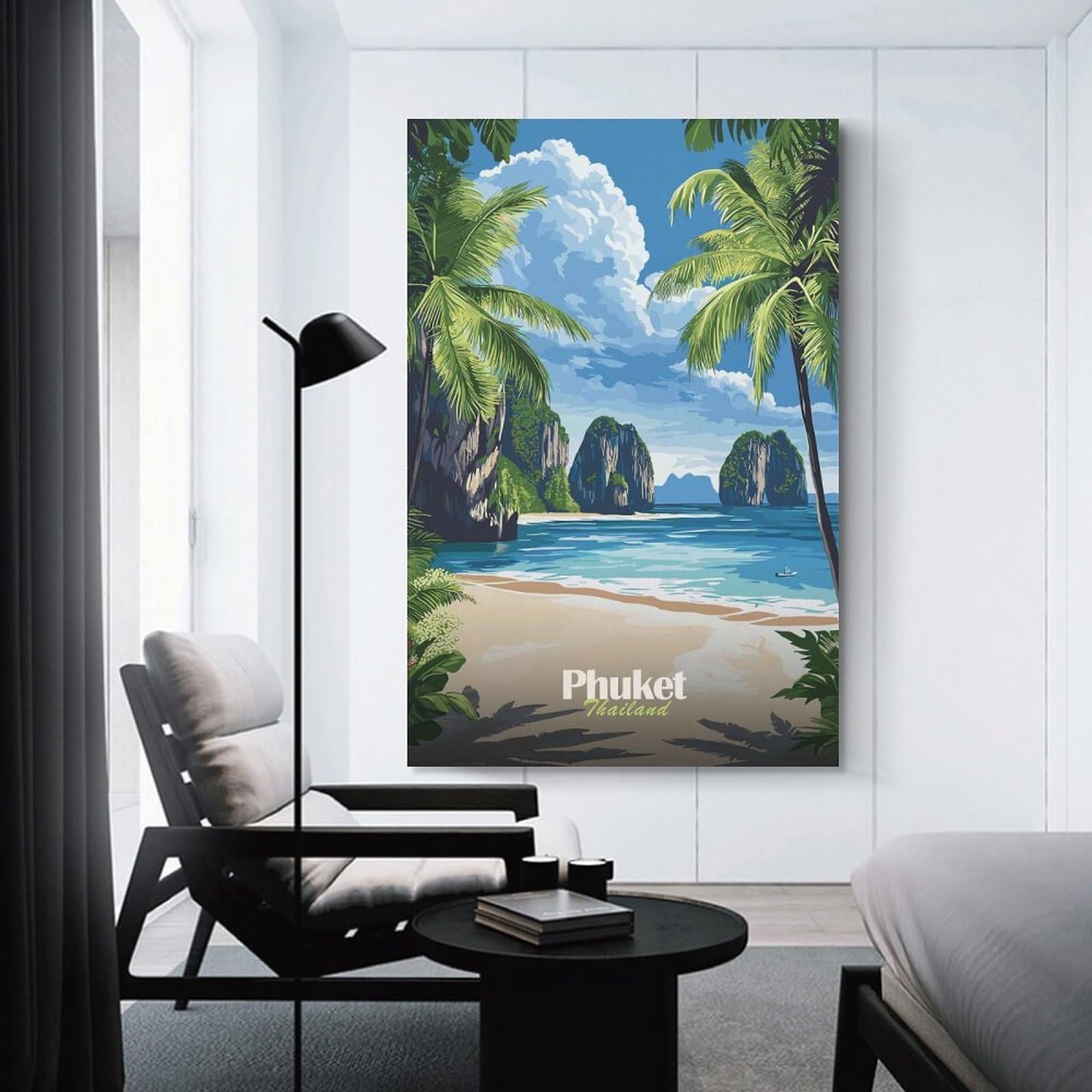 Junmoney Unframe-Style-21 Phuket Thailand Beach Wall Picture Print, 24X36inch(60X90cm), For Wall Displays, Bedrooms Or Room Updates, Decorative Artwork With Flexible Styling