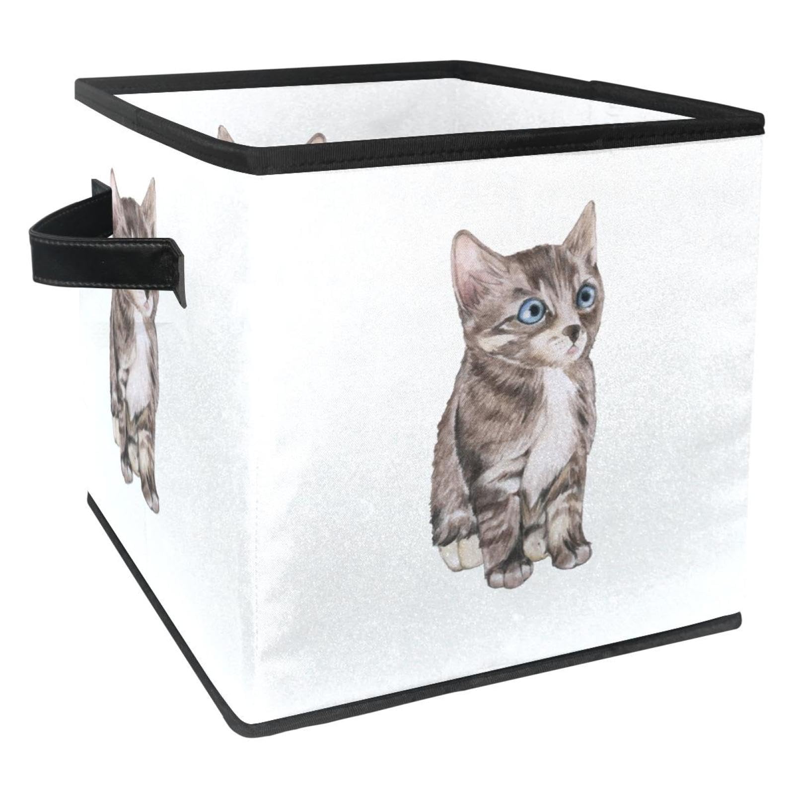 Boîte de rangement pliable tissu cube grand volume pour vêtements et jouets