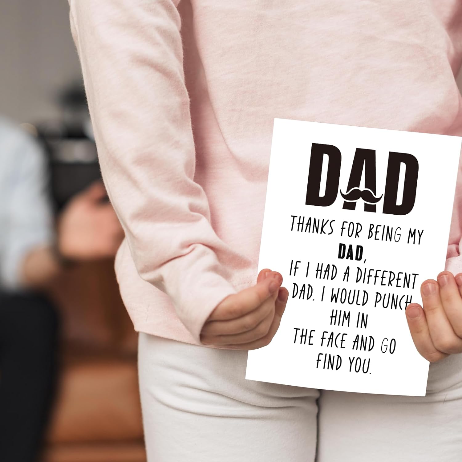 Hilarious Dad Birthday Cards Gift for Him,Funny Happy Fathers Day Card for Dad Stepdad, Humorous Father's Day Thank You Card from Son Daughter Kids - Image 7