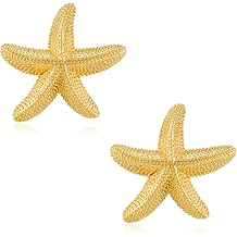 أقراط Sea Shell للنساء قرط قرط الذهب أقراط الشاطئ المحيط ترصيع الأزياء الصيفية أقراط المجوهرات
