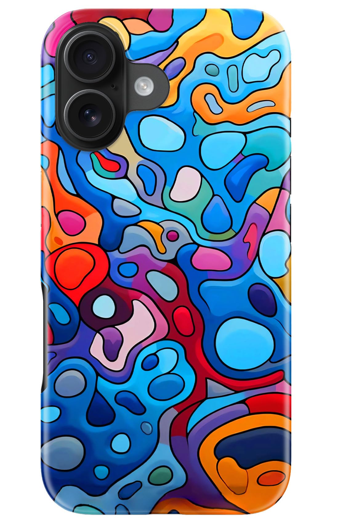 DorisMax for iPhone 16 Case - Wireless Charging Compatible - Dual-Layer Hard Shell + Silicone Cover - Shockproof Protective Phone Case with Stylish