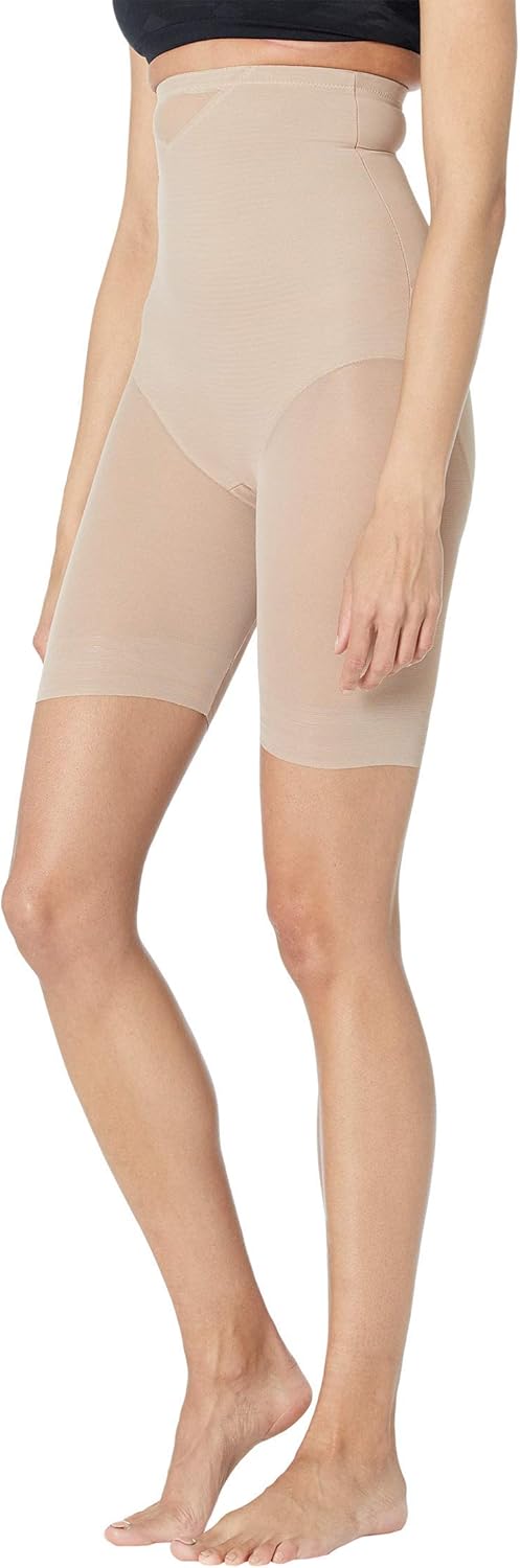 Miraclesuit Extra Firm Sexy Sheer Shaping Hi-Waist Thigh Slimmer Stucco M (Women's 8-10)