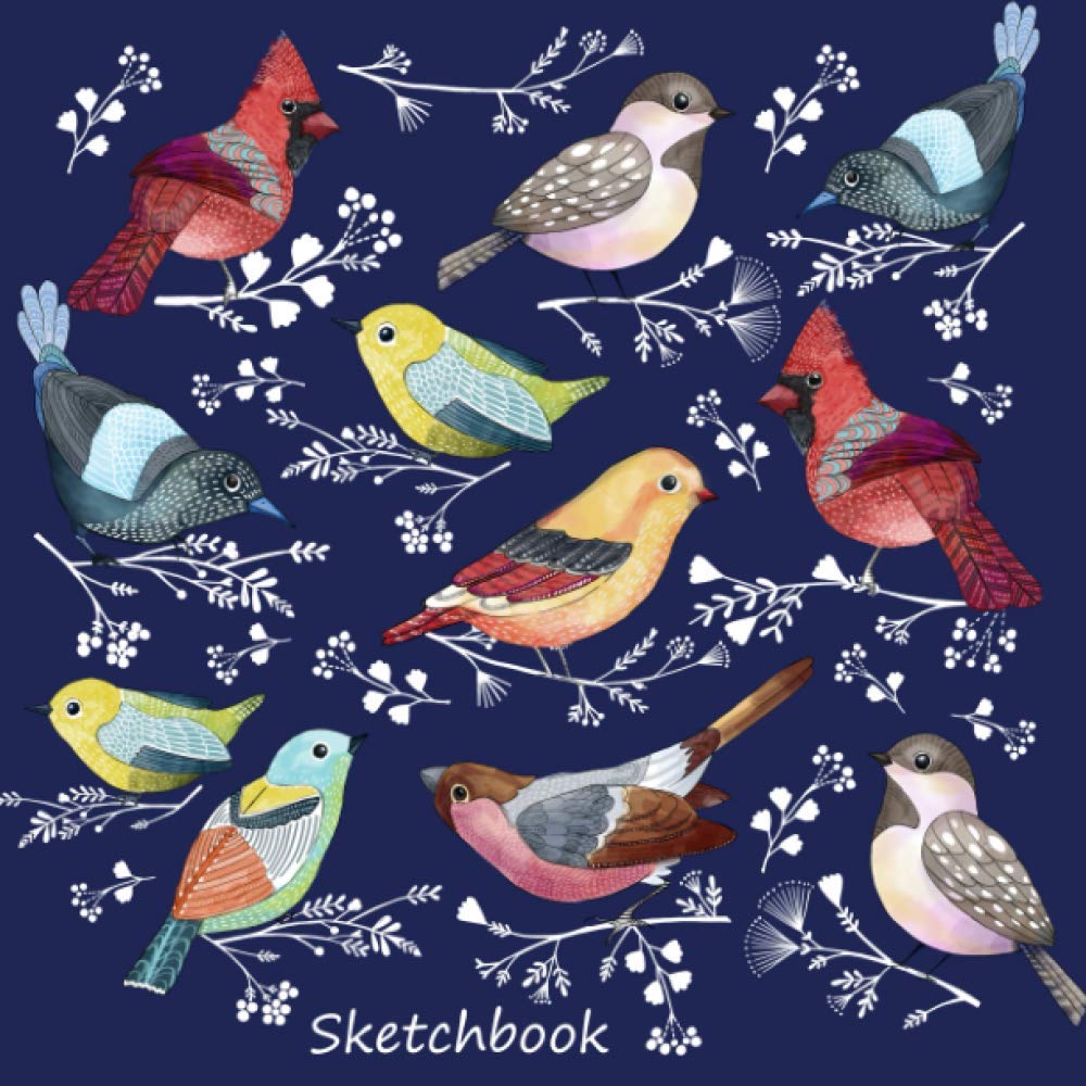 Bird Sketchbook: Sketch Book with Bird Cover for Drawing, Doodling, Sketching or Painting