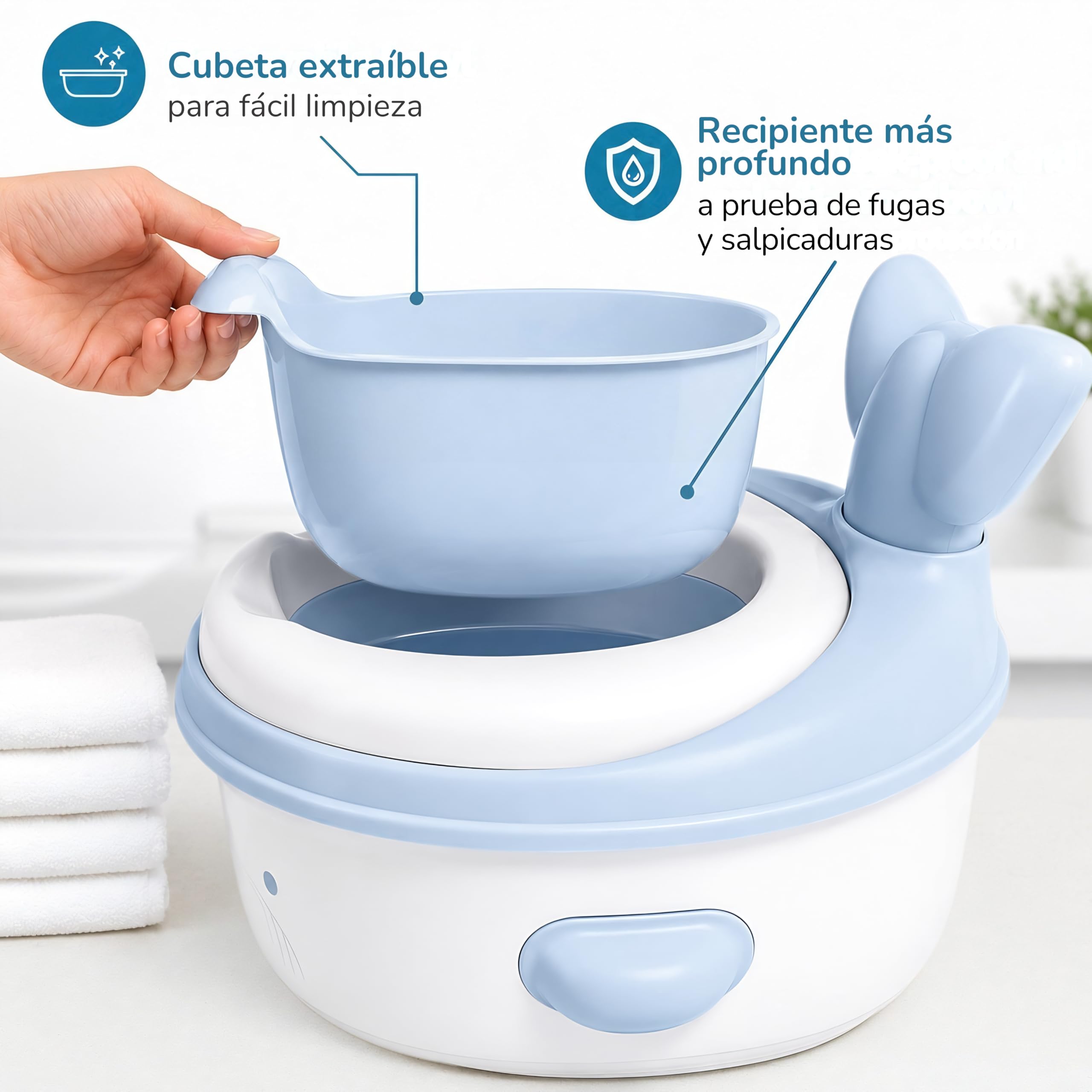NUEVO Orinal 3 en 1: Orinal bebe, adaptador wc niños y taburete. Kit potty training para motivar el aprendizaje, con tabla de recompensas y accesorios. Orinales infantiles. Regalos para bebés.