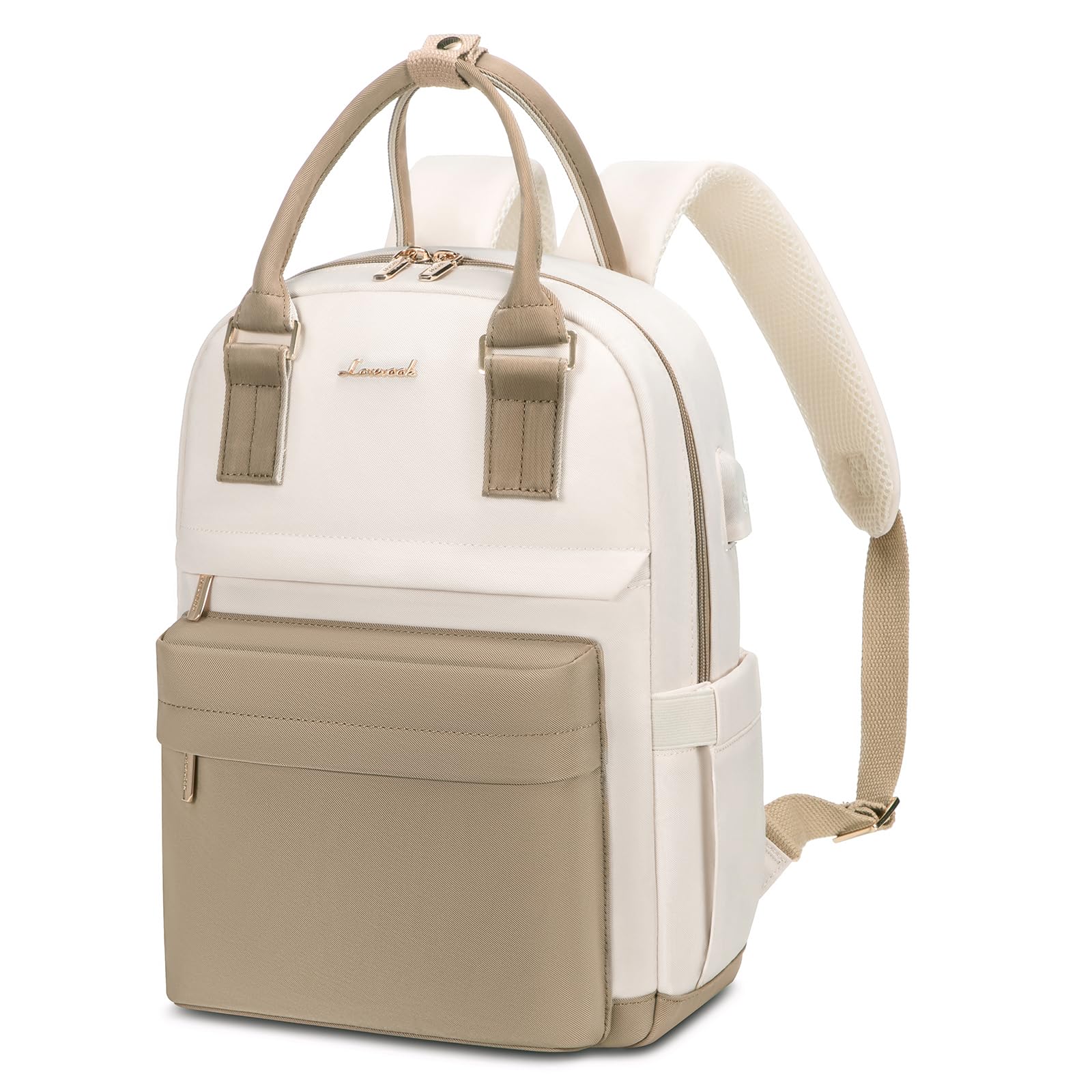 LOVEVOOK Rucksack Damen Klein, Wasserdicht Cityrucksack Handtasche 2 in 1 mit USB Ladeanschluss, Mini Tasche Daypack Backpack Women Elegant für Freizeit Schule Reisen Arbeit