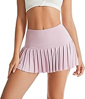 Vista 1 de Yknktstc Falda de tenis para mujer con bolsillo, falda plisada de golf para entrenamiento, correr, atlética