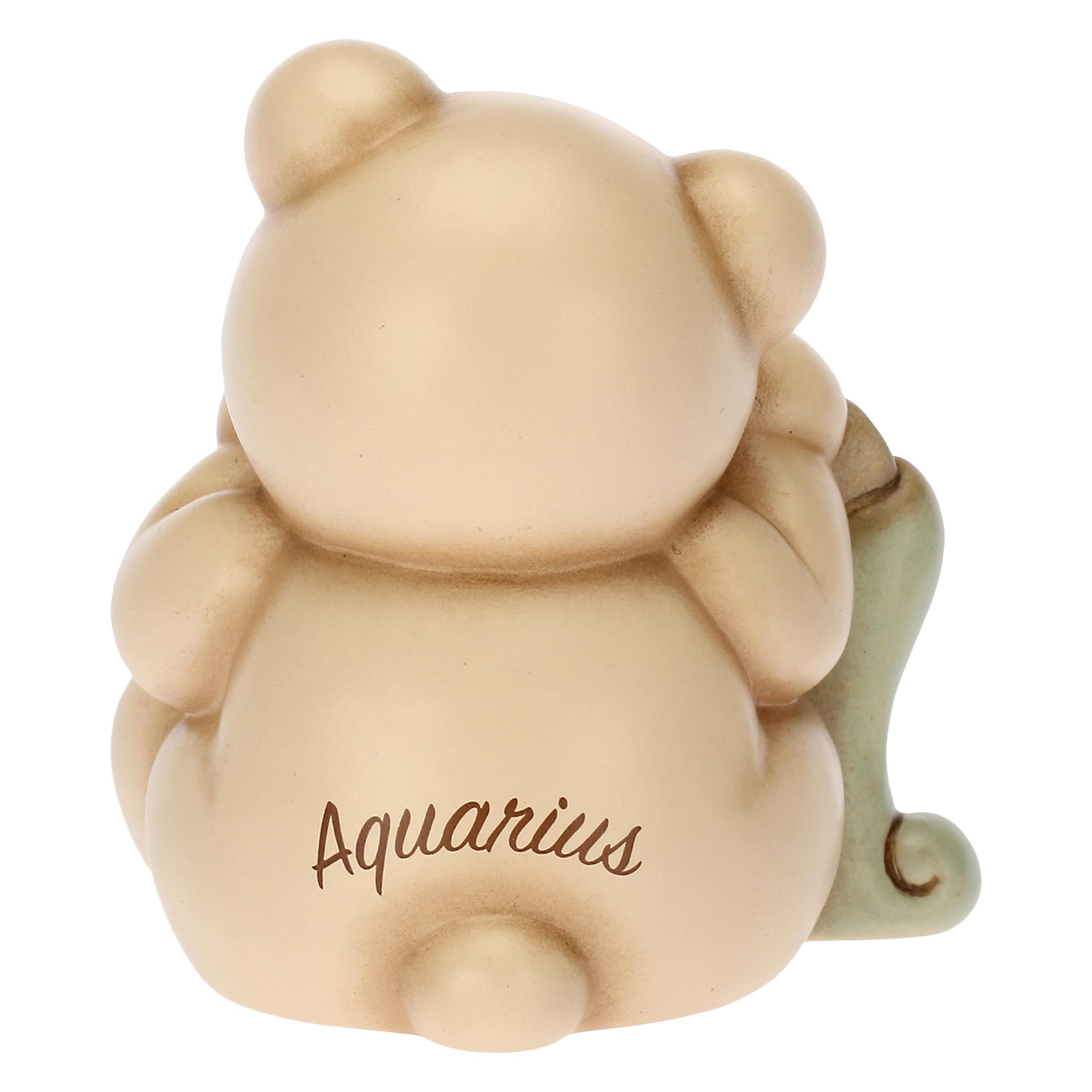 THUN - Icona Acquario, Zodiaco - Teddy Stars - Icone - Ceramica Dipinta a Mano - 6,5x5,5x7,3 cm h